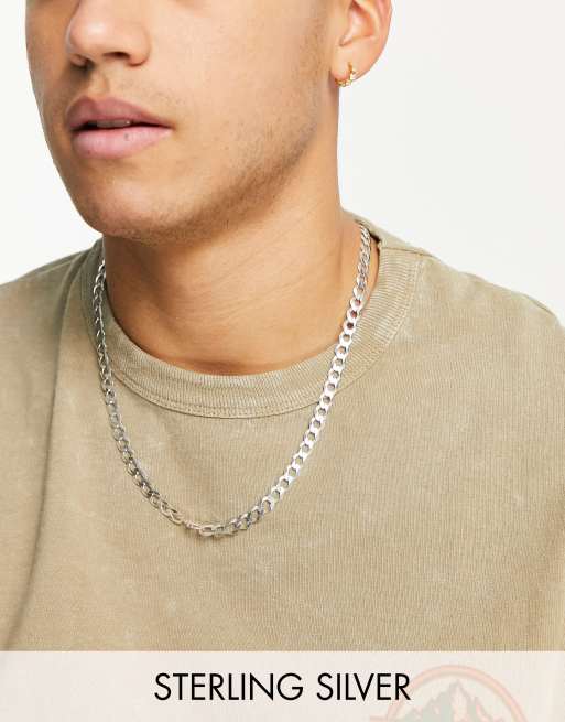 Reclaimed Vintage Inspired – Mini-Creolen aus Sterlingsilber mit Ziersteinen im 90er-Jahre-Look