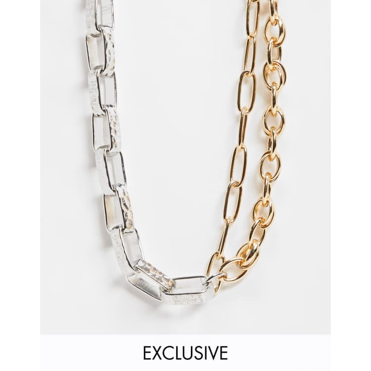 Silver gold mixed chain online