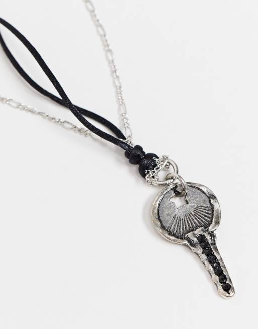 Black key necklace cheap