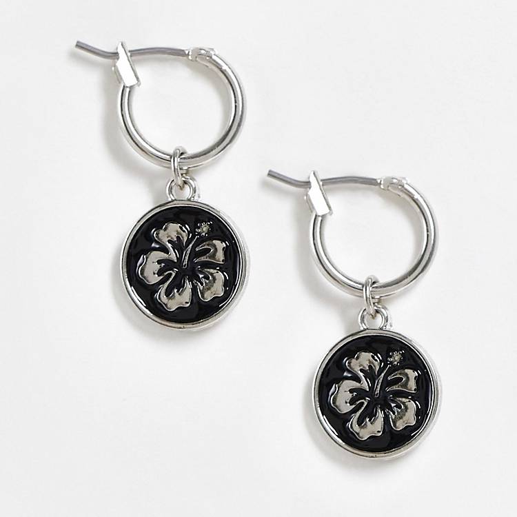 Inspired Orecchini pendenti con monete con ibisco Asos Accessori Gioielli Orecchini 