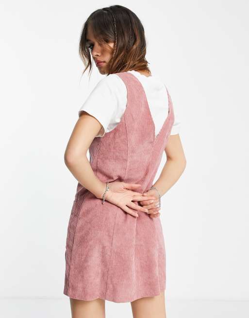 Corduroy jurk roze best sale