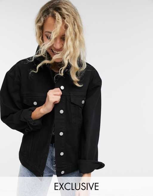 Vintage black discount jean jacket