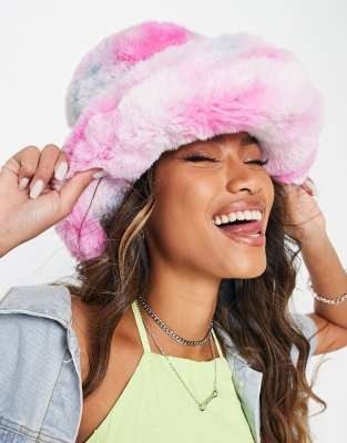 Pangasa Vintage Rosa Faux Fur Tie Hat main image 1