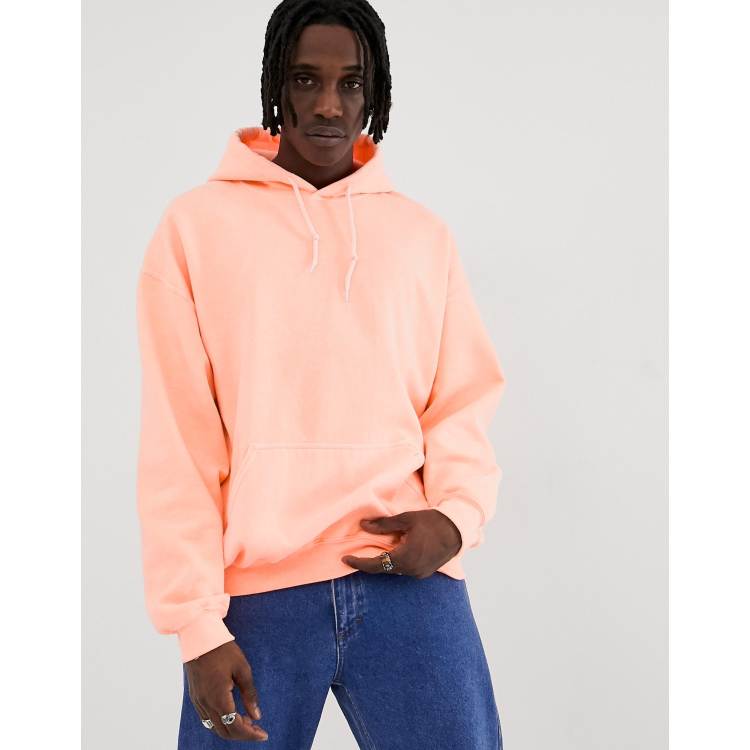 Fluorescent orange hoodie outlet