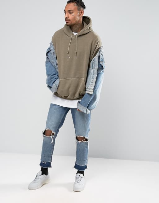 Mint velvet grey overdyed hoodie shop