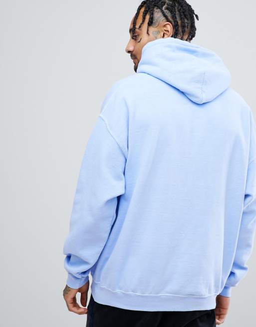 Baby blue oversized hoodie discount