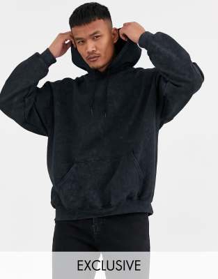 black hoodie oversized