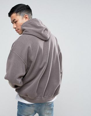 washed oversized hoodie