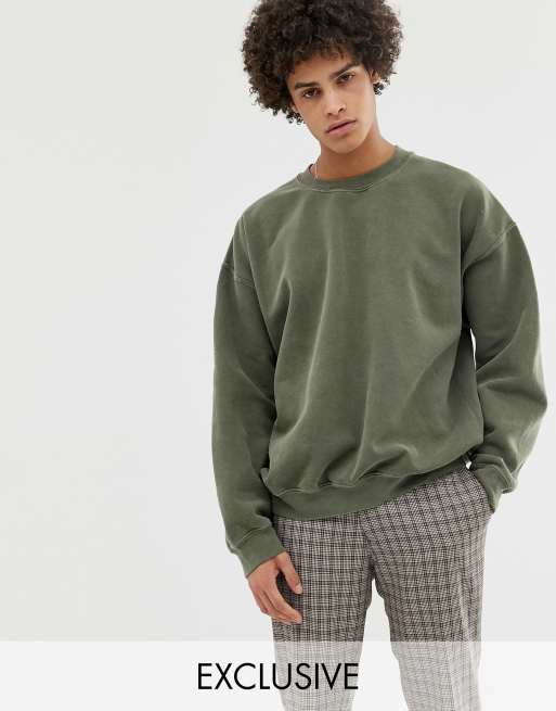 Khaki new arrivals oversized sweatshirt