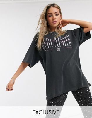 Reclaimed Vintage inspired oversized t-shirt with logo print | ASOS