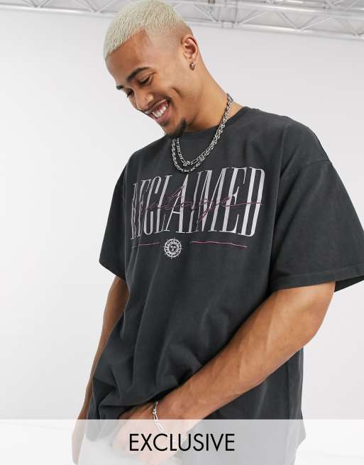 styrte Malawi bekvemmelighed Reclaimed Vintage inspired oversized washed t-shirt with logo | ASOS