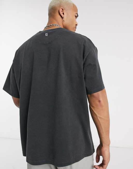 styrte Malawi bekvemmelighed Reclaimed Vintage inspired oversized washed t-shirt with logo | ASOS