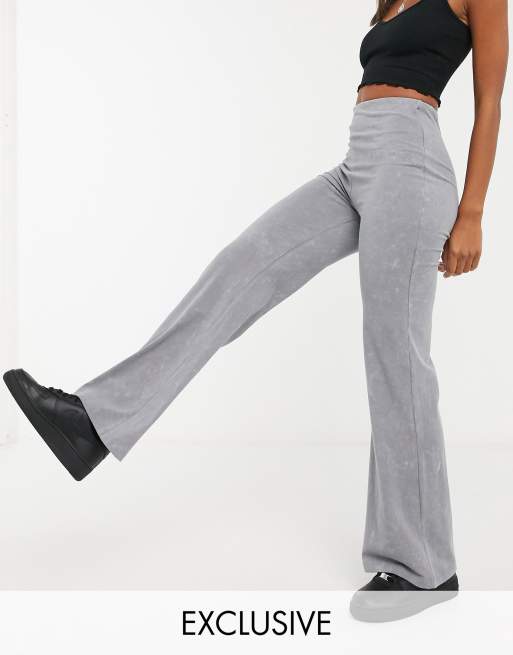 Reclaimed Vintage - inspired - Pantalon décontracté évasé - Anthracite