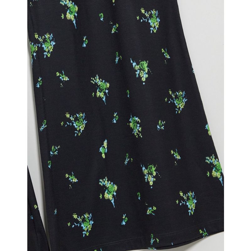 Donna  Reclaimed Vintage inspired - Pantaloni a fondo ampio a zampa con stampa a fiori
