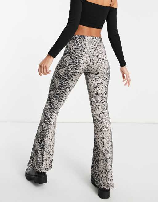 Pantaloni pitonati zampa cheap