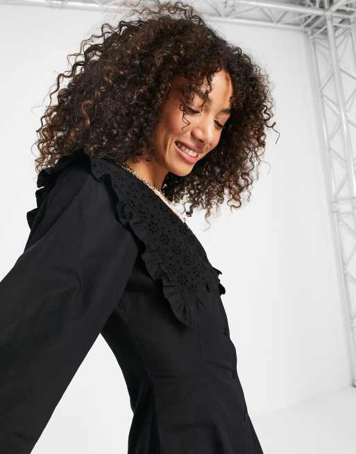 Black peter pan dress sale