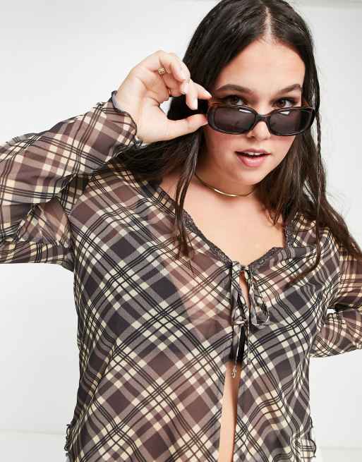 Mesh cardigan deals plus size