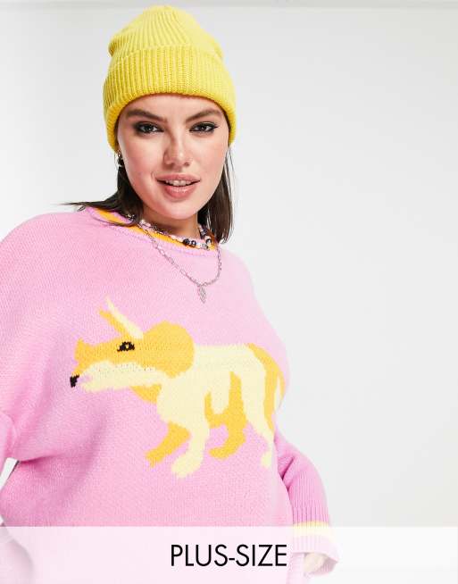 Pink dinosaur jumper outlet