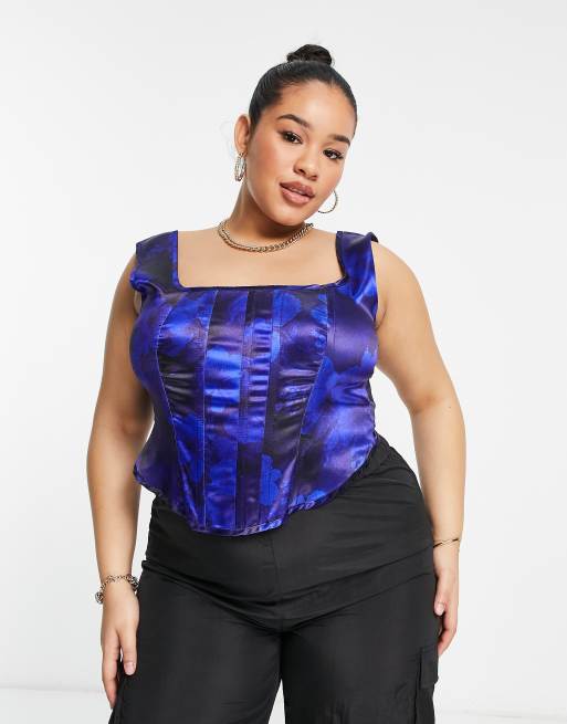 Corset tops plus size hot sale