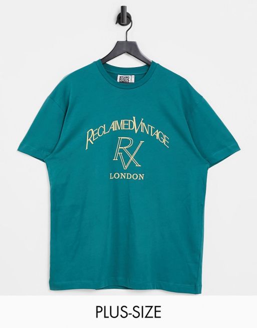 Reclaimed Vintage Inspired Plus - T-Shirt con stampa con logo verde