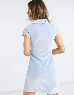 baby blue polo dress