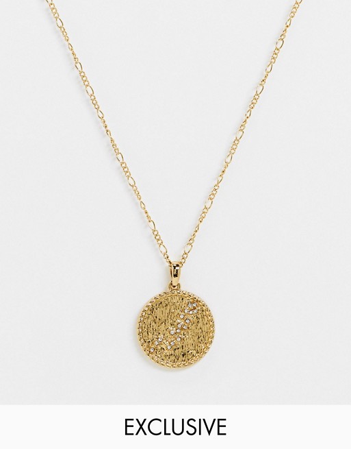 Reclaimed vintage inspired premium 14k hydra constellation pendant necklace