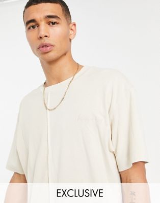 Reclaimed Vintage inspired relaxed cotton t-shirt in ecru - CREAM - ASOS Price Checker