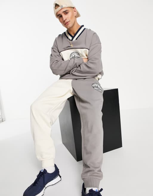 Reclaimed Vintage inspired relaxed joggers with mountain logo