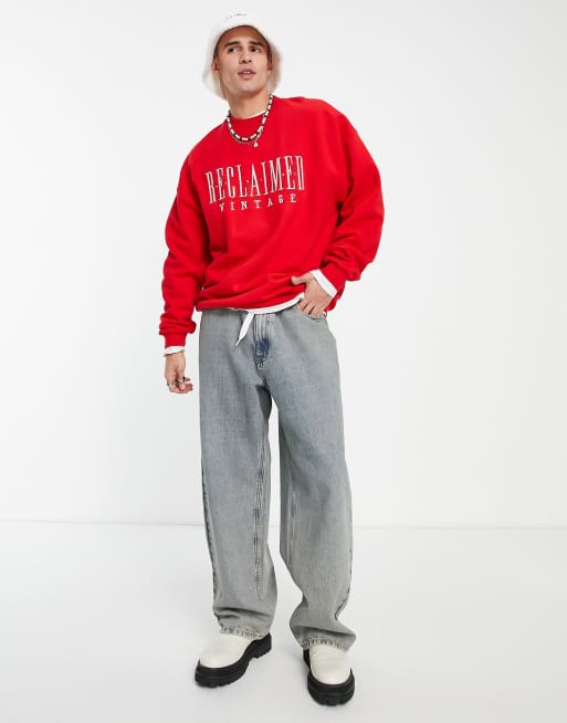 Reclaimed Vintage inspired relaxed sweatshirt with embroidery in