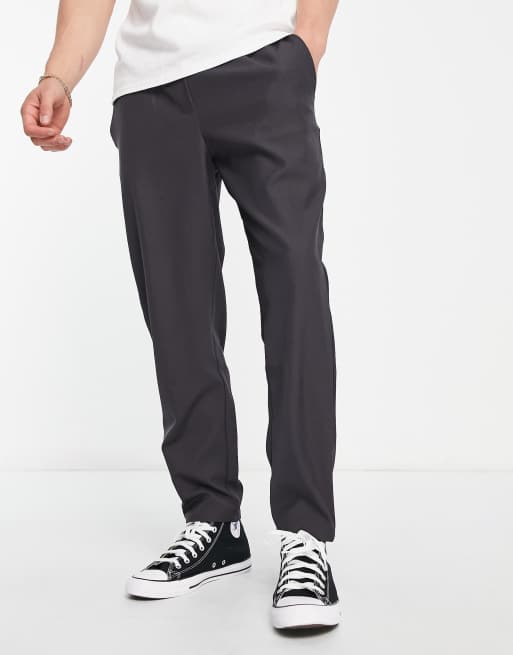 Reclaimed Vintage inspired relaxed trouser in brown 