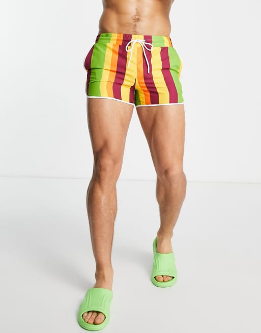 Mens retro swim shorts sales