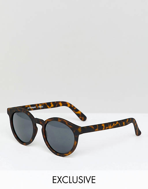 Reclaimed Vintage inspired round sunglasses in tort