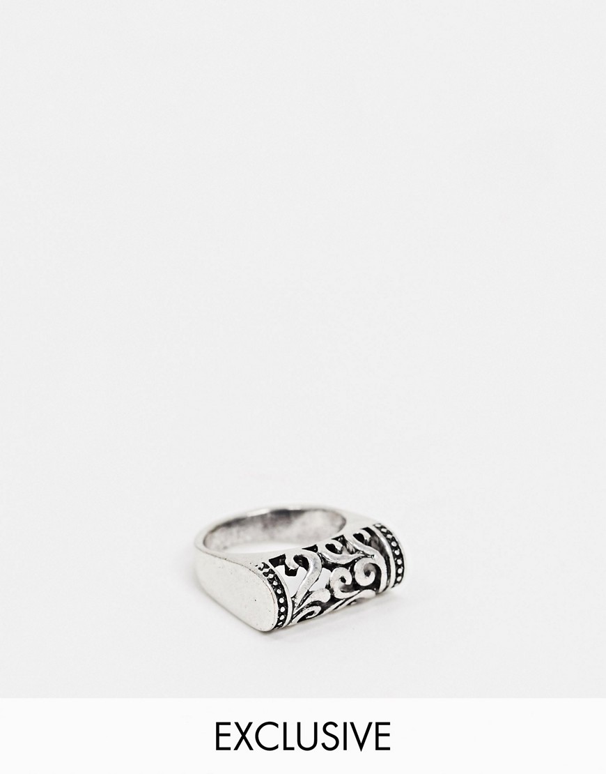 Reclaimed Vintage inspired - sierlijke ring in zilver