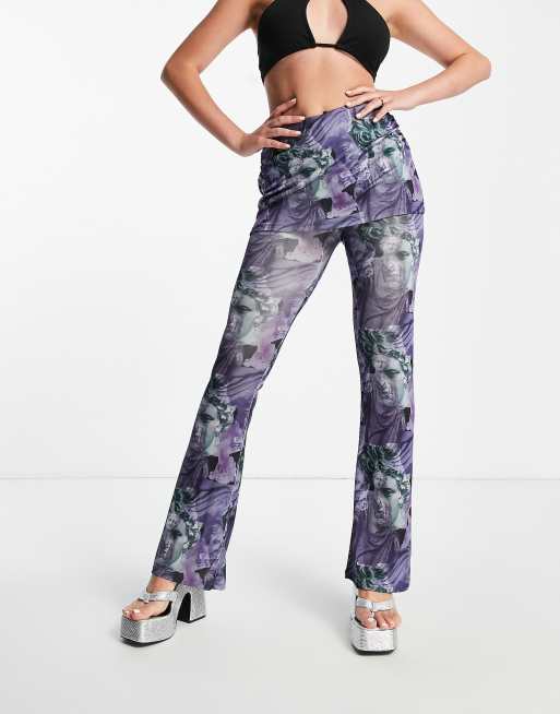 Flared skirt on sale trousers