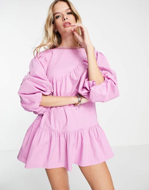 knee length dresses for ladies Vintage Satin Mini Dress
