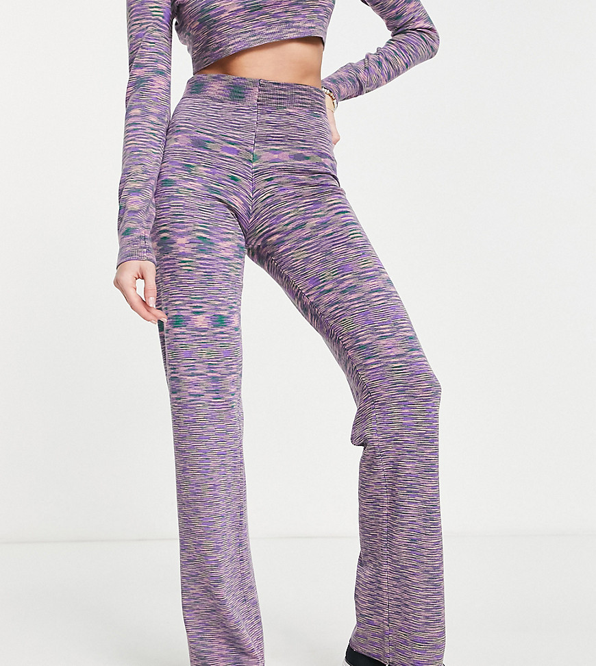 Reclaimed Vintage inspired space dye trousers co-ord-Multi