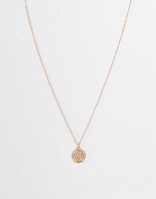 Reclaimed Vintage Inspired St Christopher Necklace In Gold Exclusive At Asos