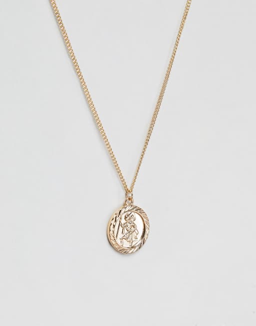 Asos st christopher necklace shop