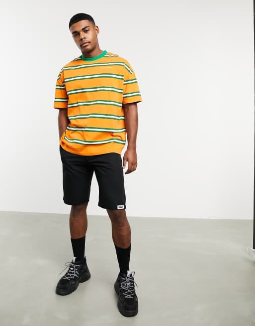 Green yellow cheap striped shirt