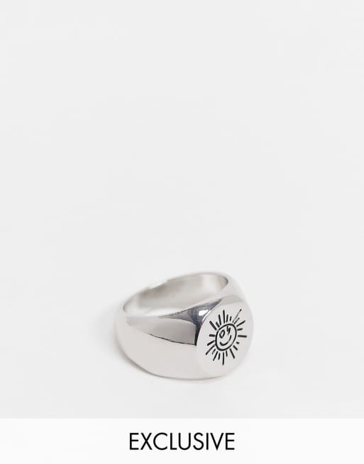 Sun engraved new arrivals ring