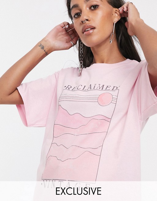 Reclaimed Vintage inspired sun scape t-shirt
