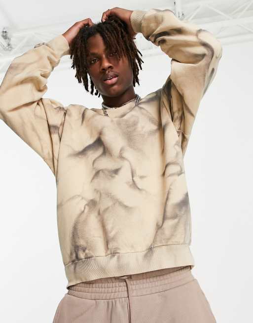 Reclaimed Vintage inspired sweat in grunge tie dye co ord ASOS