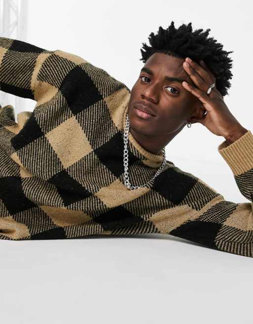 Checkered clearance sweater vintage