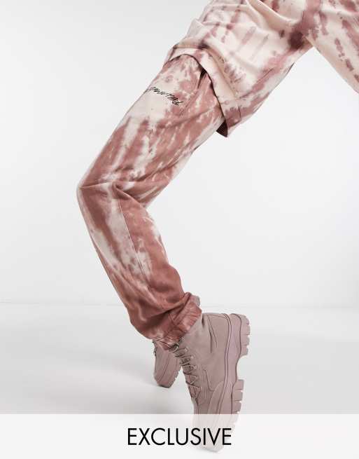 rust colored sweatpants