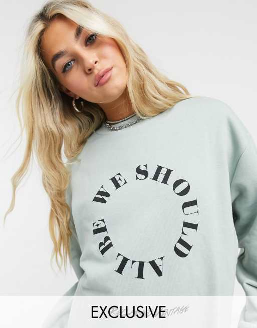 Vintage hot sale slogan sweatshirt