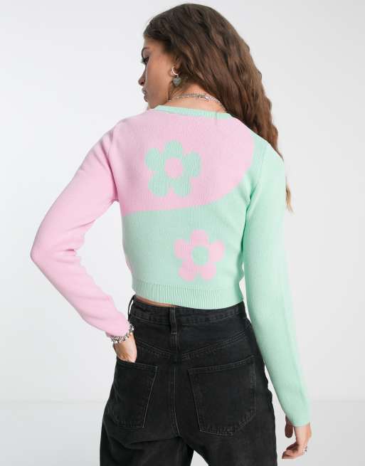 Reclaimed Vintage Inspired – Sweter z motywem ying i yang, 3 z 4