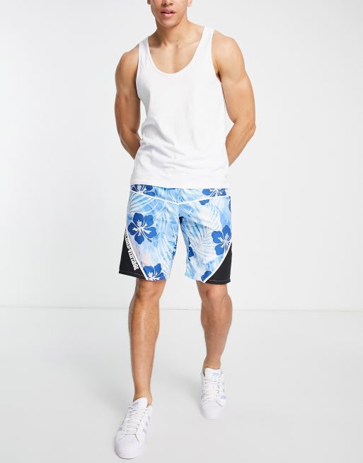 Blue hawaiian shorts hotsell