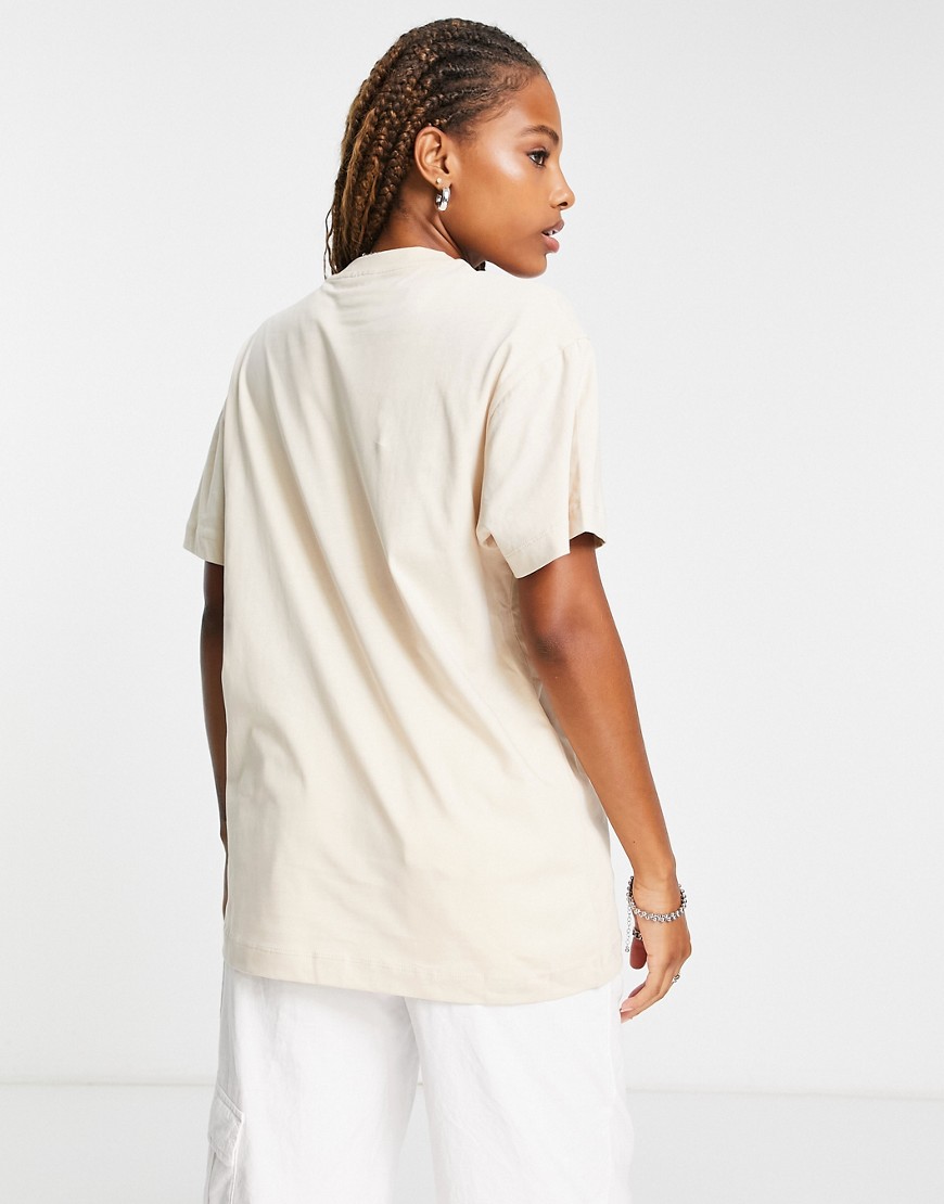 T-shirt color crema con sagoma di viso-Neutro - Reclaimed Vintage T-shirt donna  - immagine3