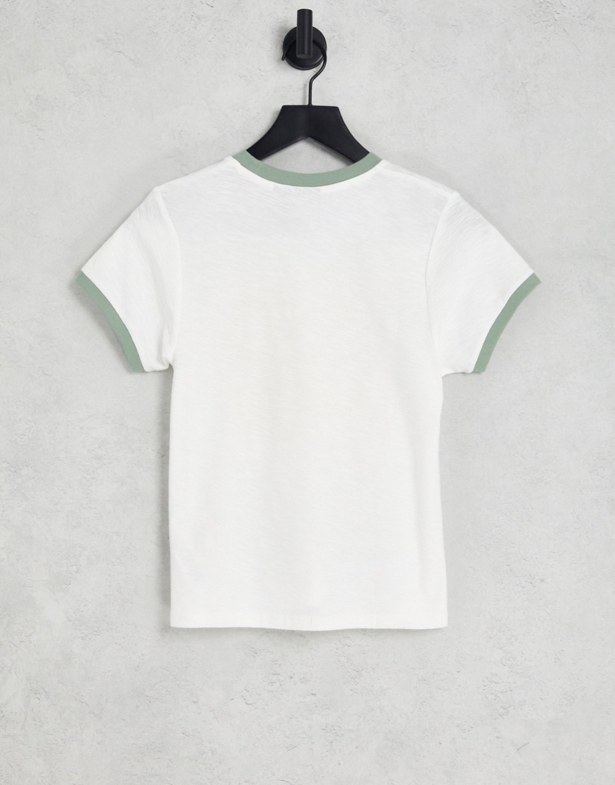 T-shirt girocollo con scritta e stampa Nevada-Bianco - Reclaimed Vintage T-shirt donna  - immagine3