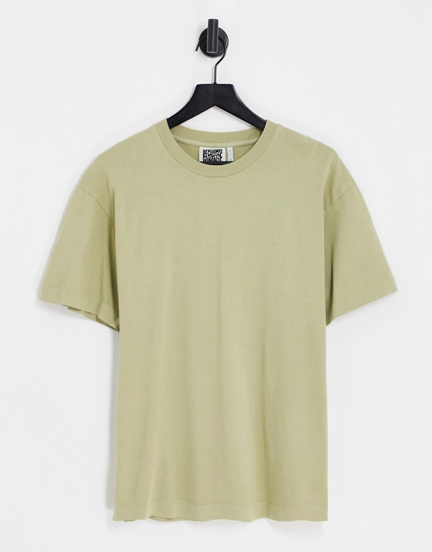 Reclaimed Vintage inspired t-shirt in washed green